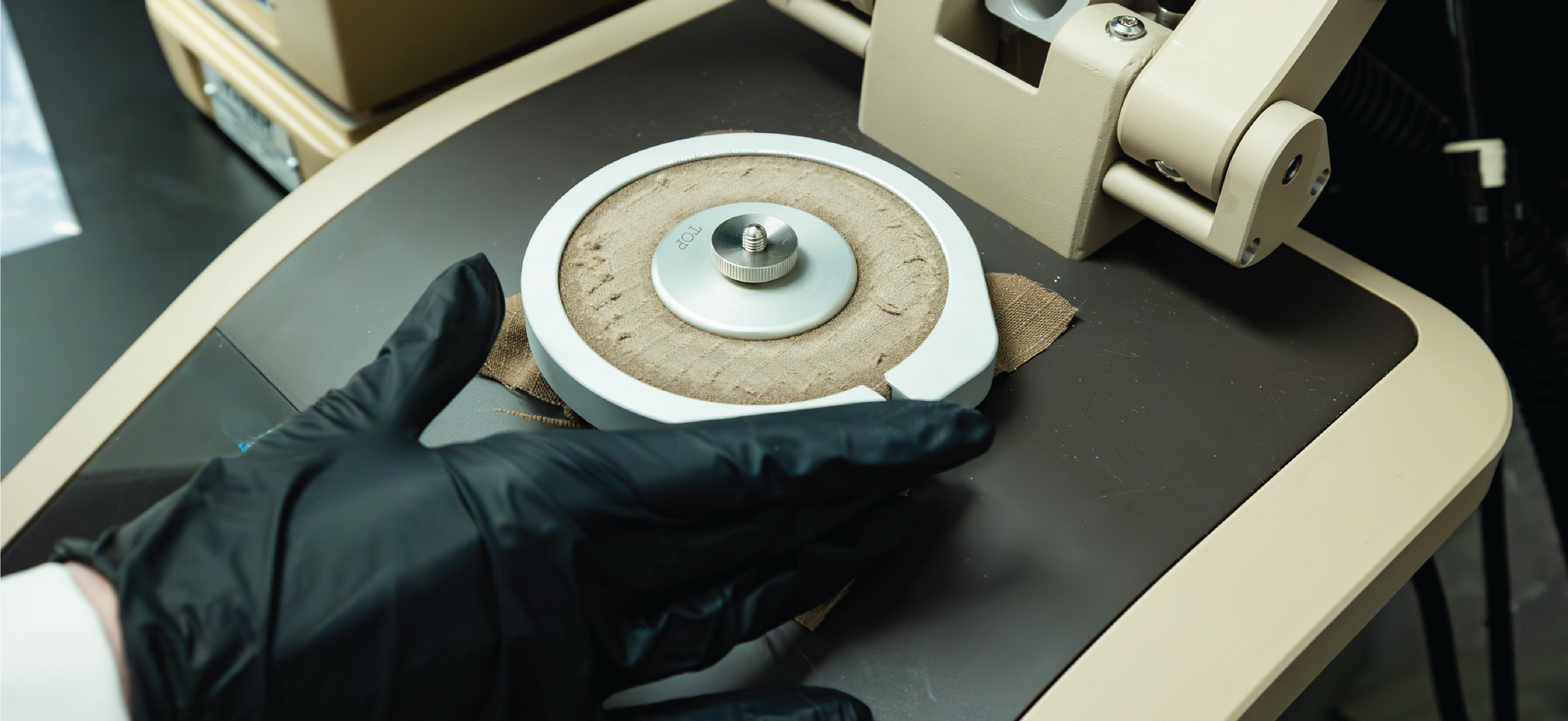 Image of a research instrument used for investigating PFAS in textiles